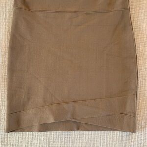 BCBGMaxAzria Tan Pencil Skirt
